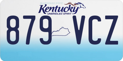 KY license plate 879VCZ
