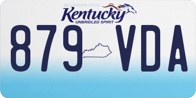 KY license plate 879VDA
