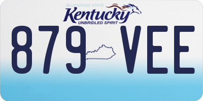 KY license plate 879VEE