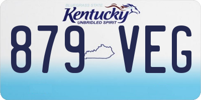 KY license plate 879VEG