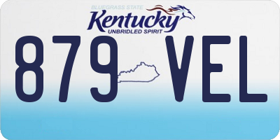 KY license plate 879VEL
