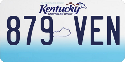 KY license plate 879VEN
