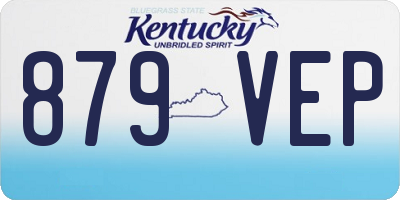 KY license plate 879VEP
