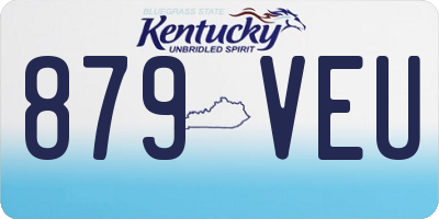 KY license plate 879VEU