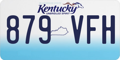 KY license plate 879VFH