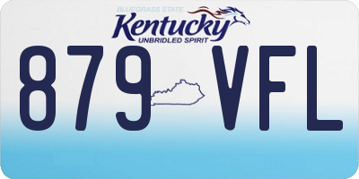 KY license plate 879VFL
