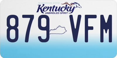 KY license plate 879VFM