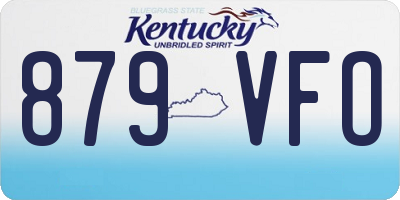 KY license plate 879VFO