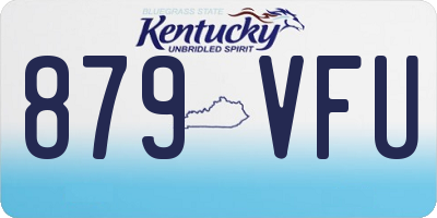 KY license plate 879VFU