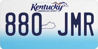 KY license plate 880JMR