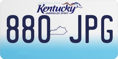 KY license plate 880JPG