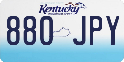 KY license plate 880JPY