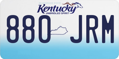 KY license plate 880JRM