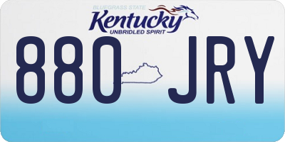 KY license plate 880JRY