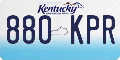 KY license plate 880KPR