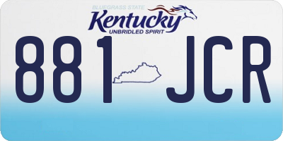 KY license plate 881JCR