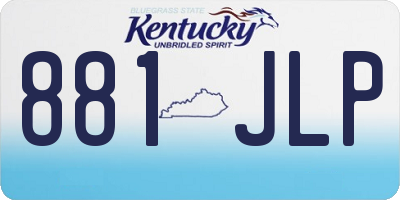 KY license plate 881JLP