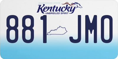KY license plate 881JMO