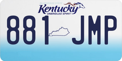 KY license plate 881JMP