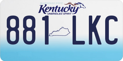 KY license plate 881LKC