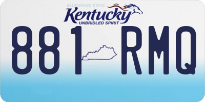 KY license plate 881RMQ