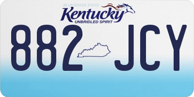 KY license plate 882JCY