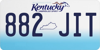 KY license plate 882JIT