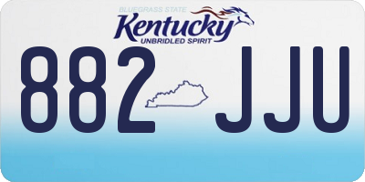 KY license plate 882JJU