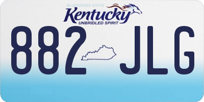 KY license plate 882JLG