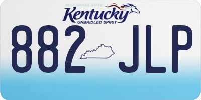 KY license plate 882JLP