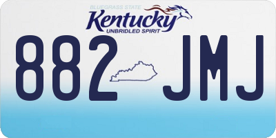 KY license plate 882JMJ