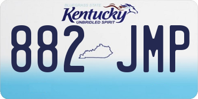 KY license plate 882JMP