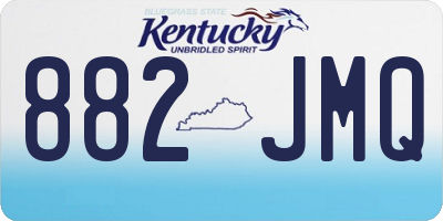 KY license plate 882JMQ