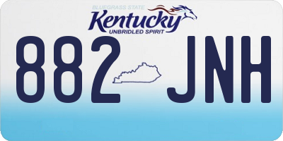 KY license plate 882JNH