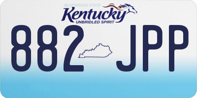 KY license plate 882JPP