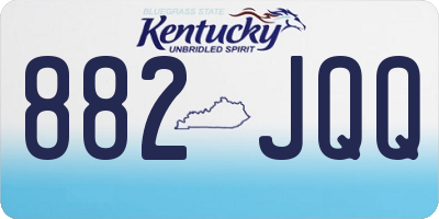 KY license plate 882JQQ