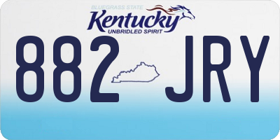 KY license plate 882JRY