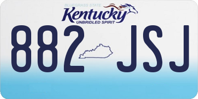 KY license plate 882JSJ