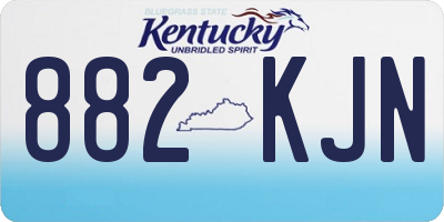 KY license plate 882KJN
