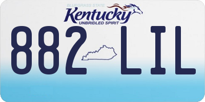 KY license plate 882LIL