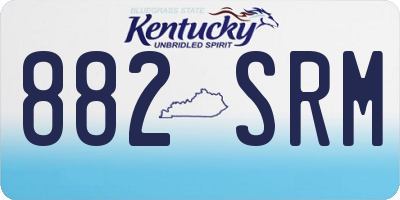 KY license plate 882SRM