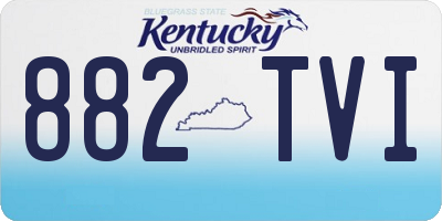 KY license plate 882TVI
