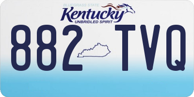KY license plate 882TVQ