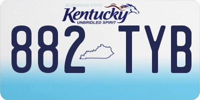 KY license plate 882TYB