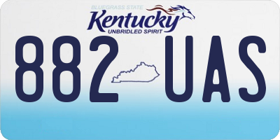 KY license plate 882UAS