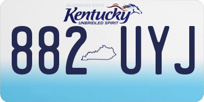 KY license plate 882UYJ