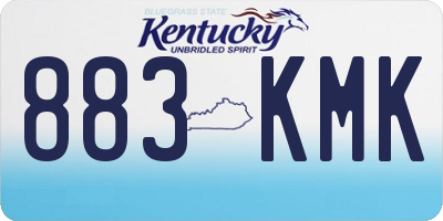 KY license plate 883KMK