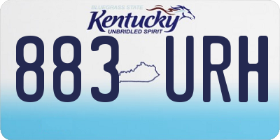 KY license plate 883URH