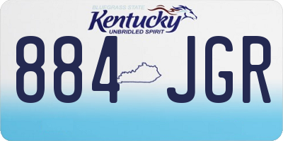 KY license plate 884JGR