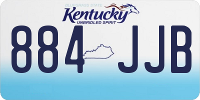 KY license plate 884JJB